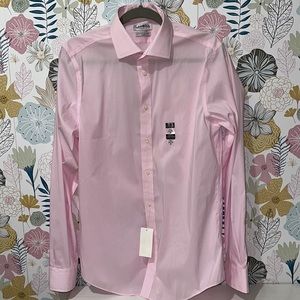 Lauren Ralph Lauren pink button up slim fit long sleeve